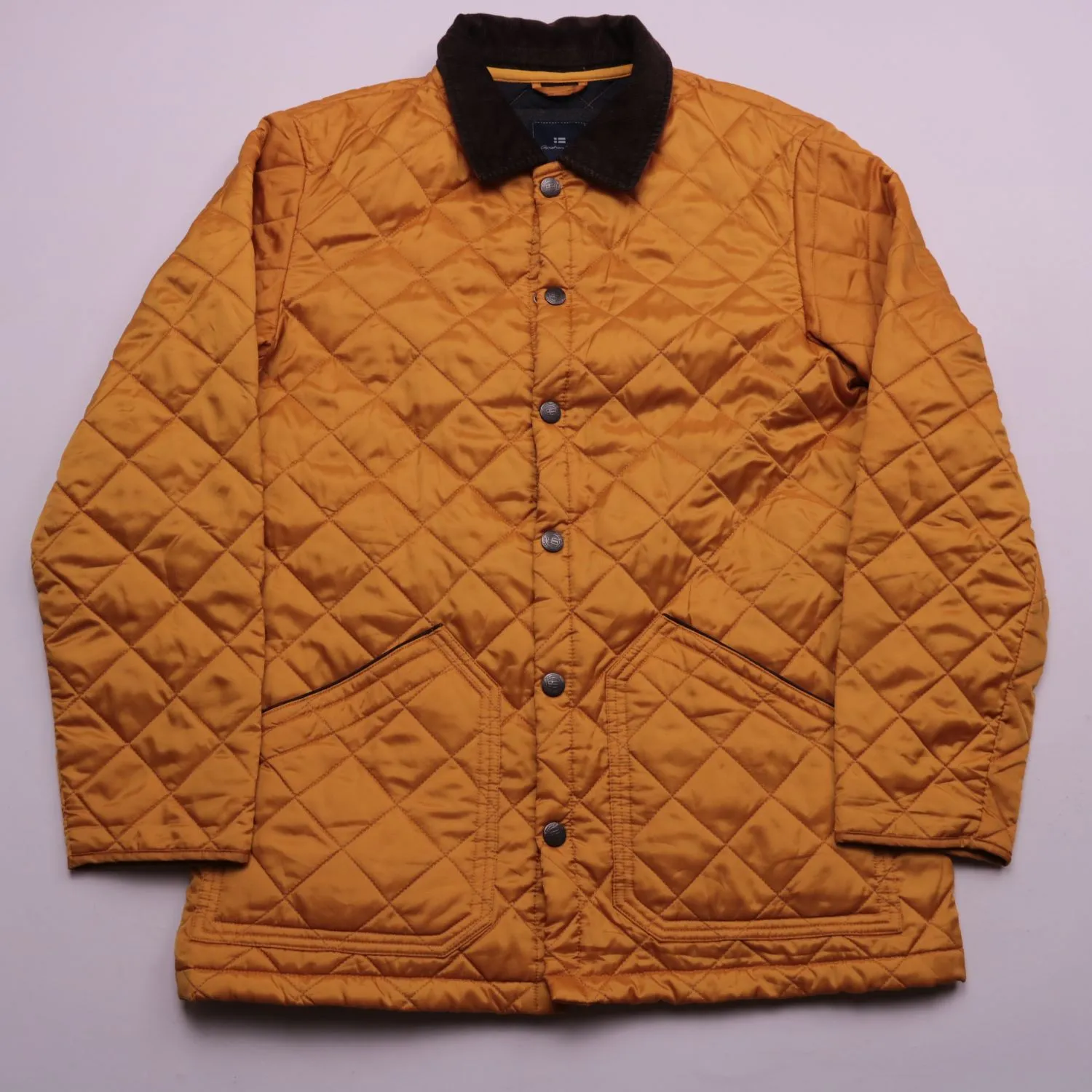 Горчичная куртка Christian Berg с вельветовым воротником, размер 50 (L)